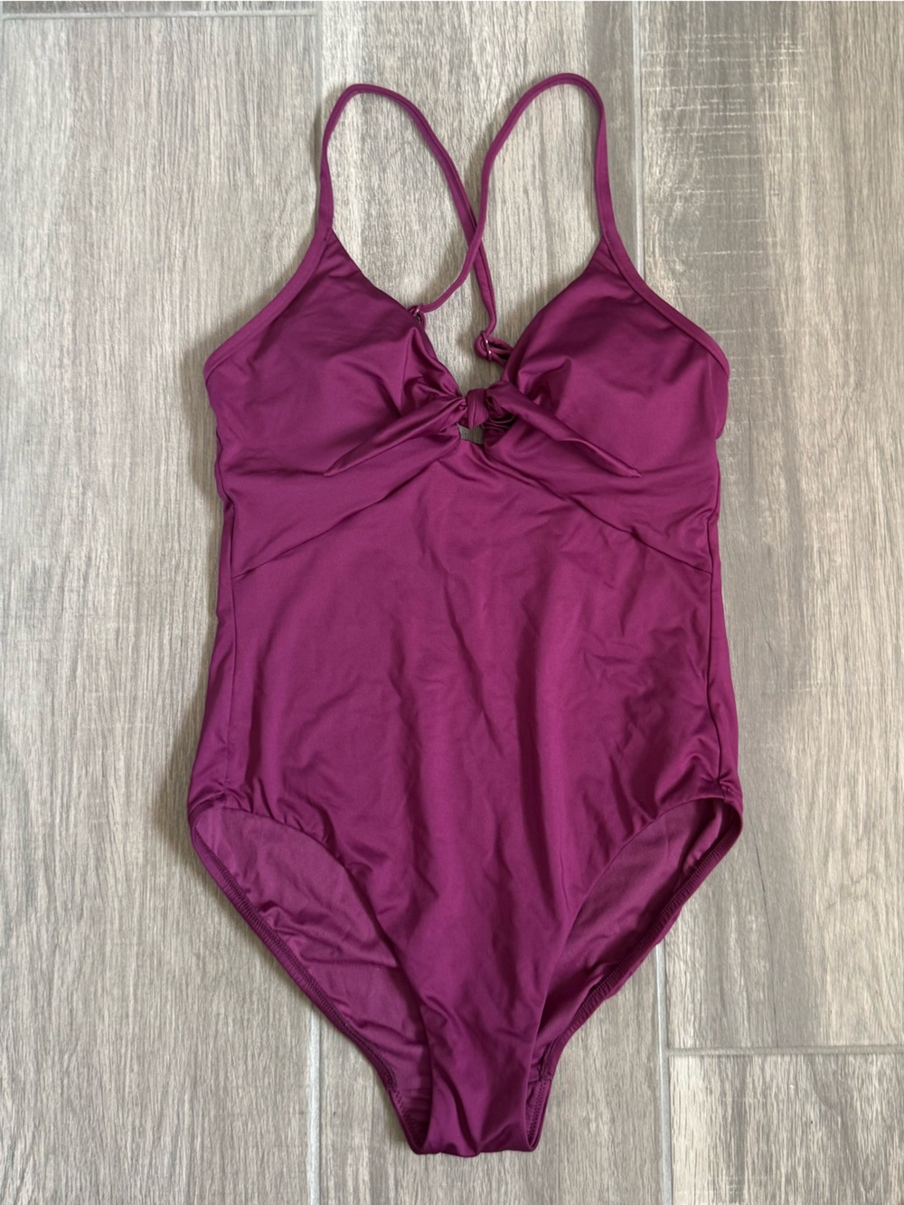 Women’s One-Piece Swimsuit in Deep Berry